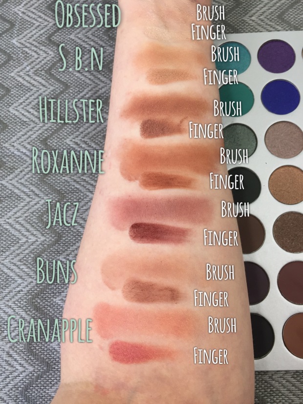 Jaclyn Hill Morphe palette honest fan review and swatches JaclynHillxMorphe Palette